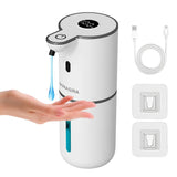 380ML Touchless HD Display 6-Levels Adjustable Foam/Liquid Control Automatic Smart Sensor Soap Dispenser Portable Shampoo Bottle