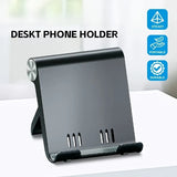 1Foldable Portable Phone Stand Multifunctional Desktop Tablet Stand Sturdy, Durable, and Easy to Store Suitable for Home Office,